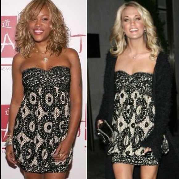 Diane Von Furstenberg black/white lace dress - Picture 1 of 3